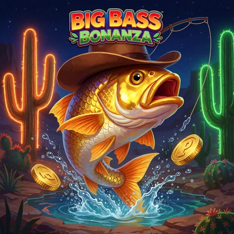 Big Bass Bonanza Slot Thumbnail mit Goldfisch-Oase für mobile Lizaro Casino Spieler